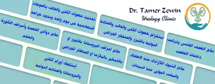 دكتور تامر زوين للمسالك البولية Dr Tamer Zewin Urology